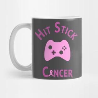 Hit Stick Breast Cancer - Hand Drawn Mug